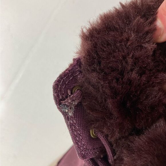 Skechers On The Go Women's 8.5 Burgundy Water Resistant Suede Ankle Boots Winter - Picture 9 of 11